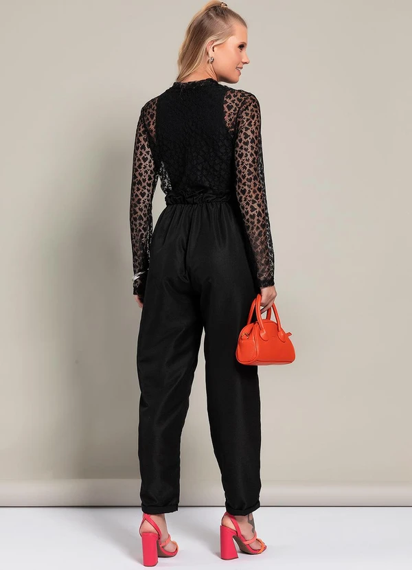 Moda Pop - Blusa Preto em Renda 4