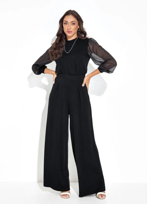 Rovitex - Blusa Preto em Tule 3