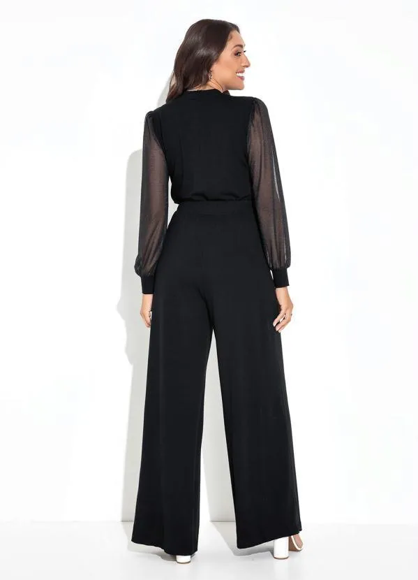 Rovitex - Blusa Preto em Tule 4