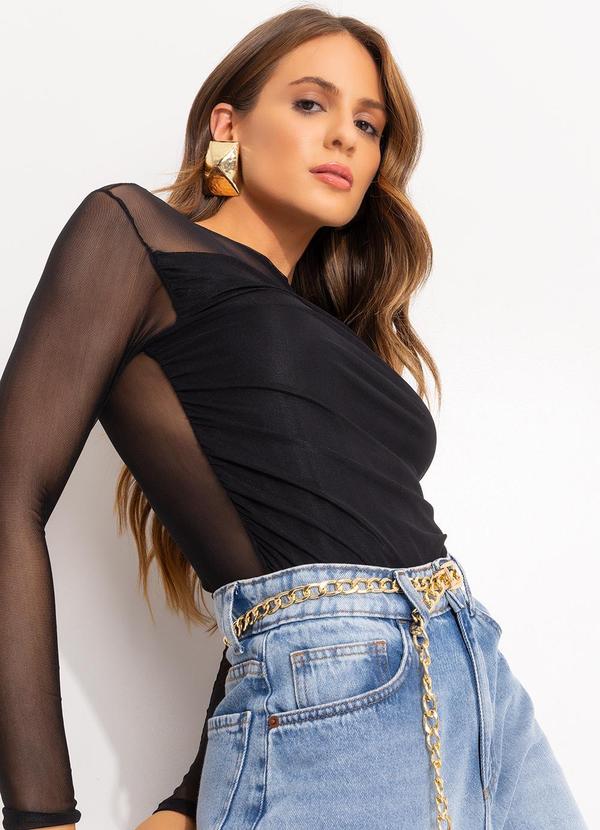 Quintess - Blusa Preto em Tule 5