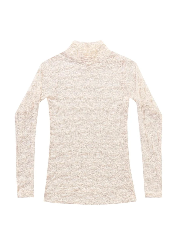 Angel - Blusa Renda Bege 5