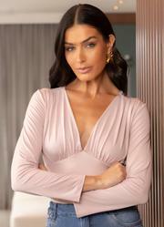 Blusa Rosa Claro em Malha Fria