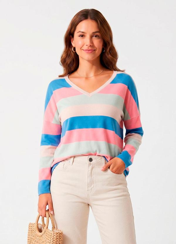 Blusa (Rosa) em Malha Peluciada