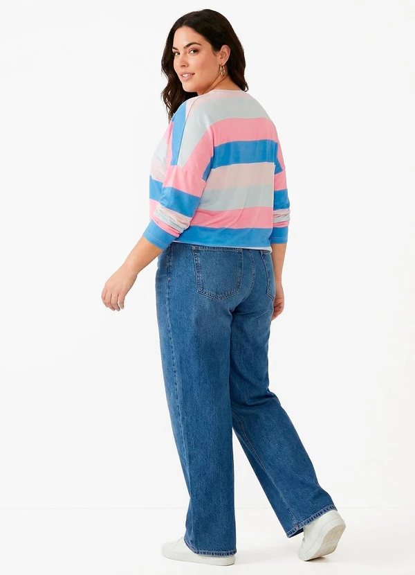 Quintess - Blusa Rosa em Malha Peluciada 10