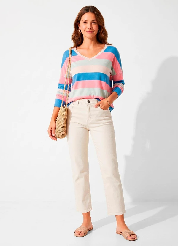 Quintess - Blusa Rosa em Malha Peluciada 11