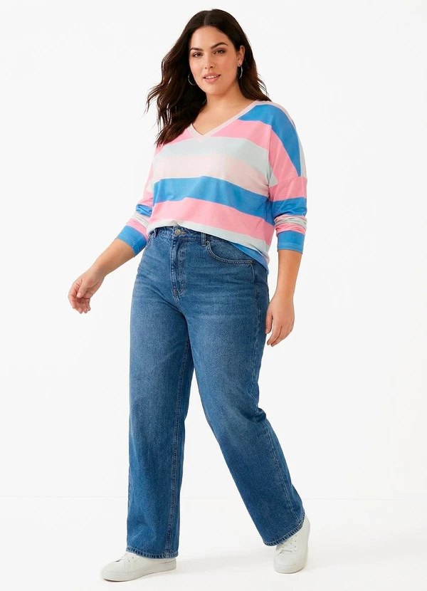 Quintess - Blusa Rosa em Malha Peluciada 9