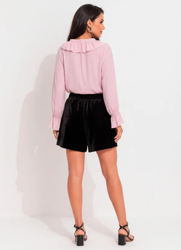 Quintess - Blusa Rosa em Viscose Plana 3