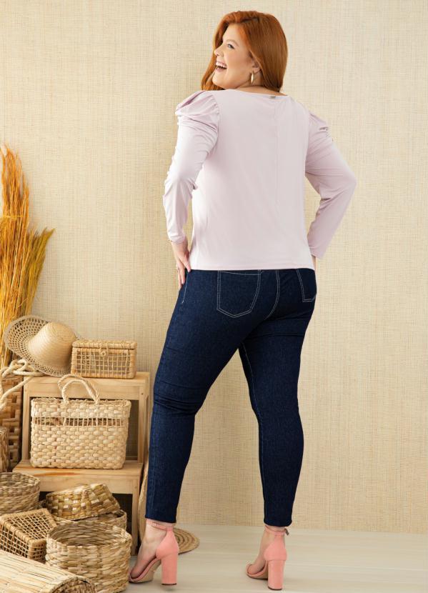 Quintess - Blusa Rose com Mangas Bufantes 9
