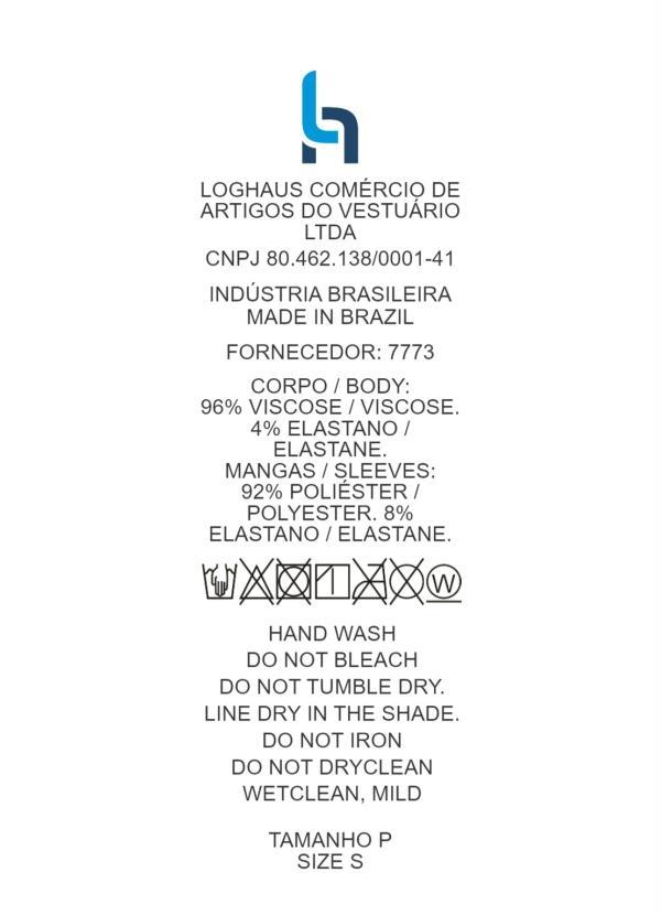 Outlet - Blusa Rose com Transparência nas Mangas 7