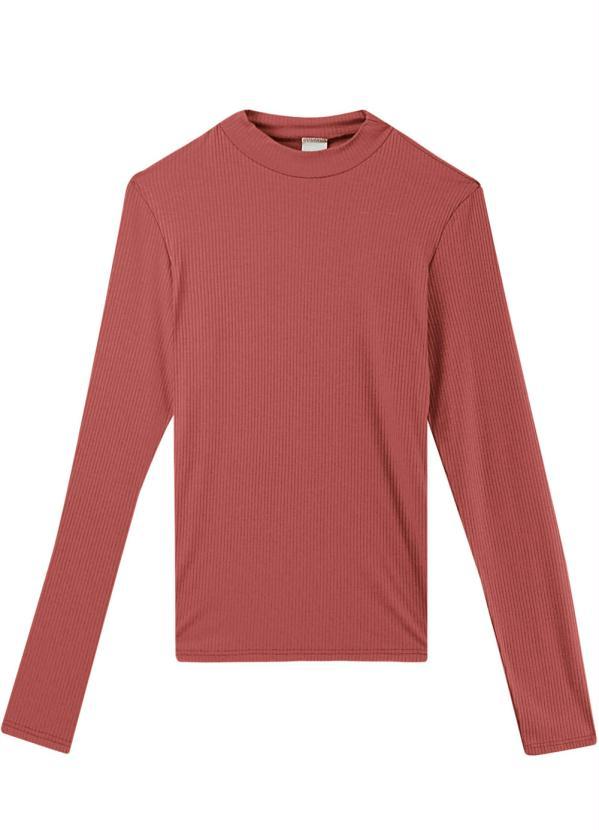 Malwee - Blusa Rosê Feminina Canelada