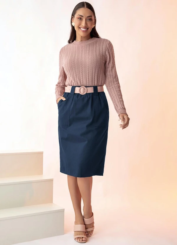 Rosalie - Blusa Rosê Maquinetada 3