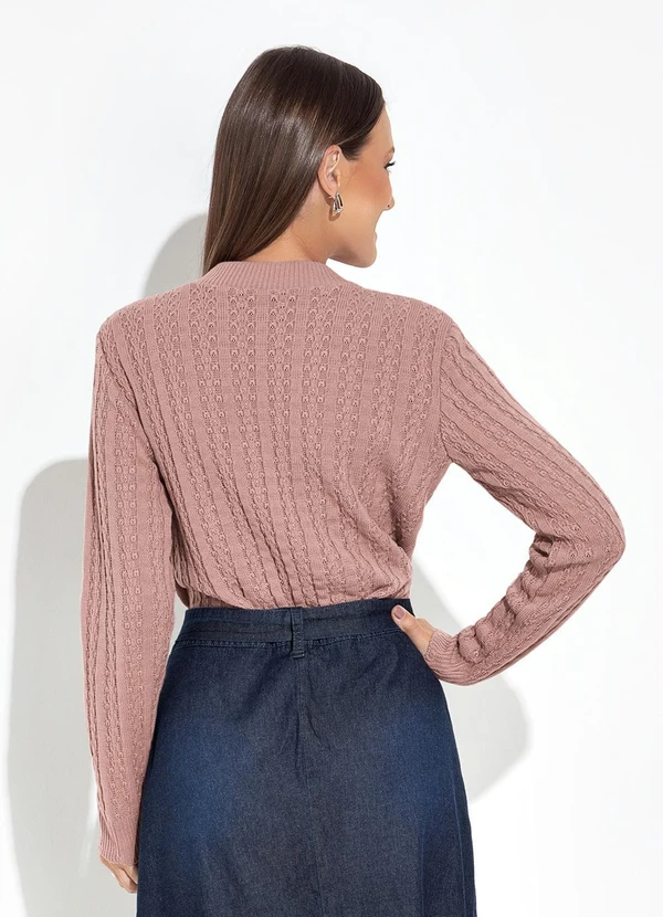 Rosalie - Blusa Rosê Maquinetada 6