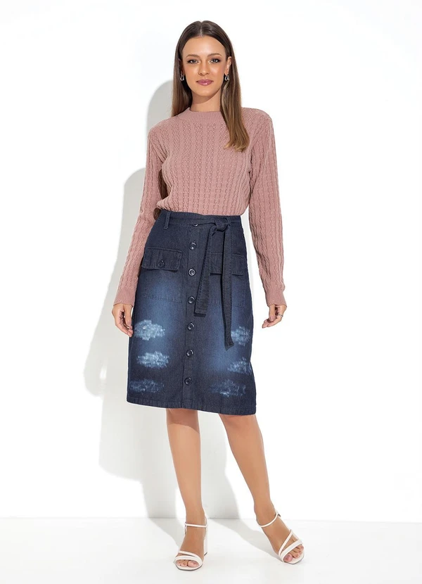 Rosalie - Blusa Rosê Maquinetada 7