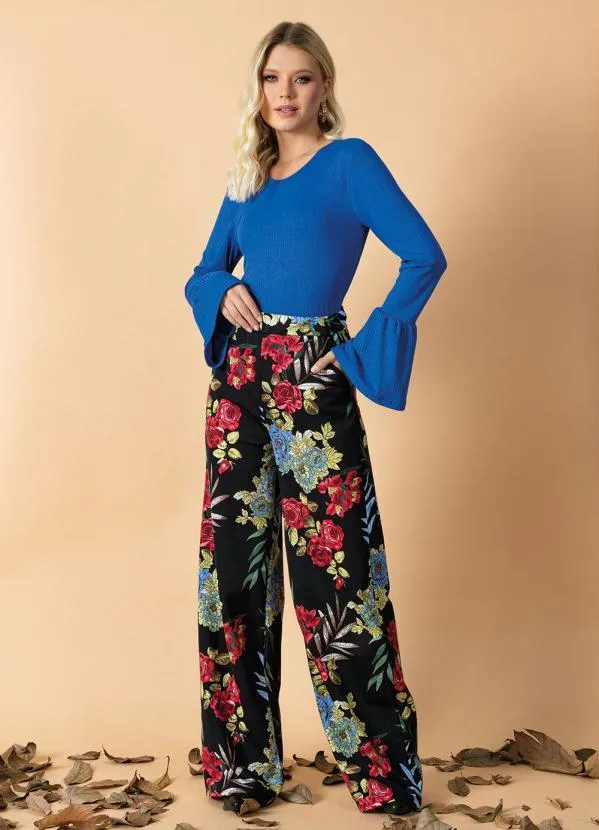 Moda Pop - Blusa Royal Manga Longa com Babado 6