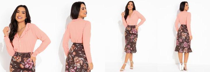 Blusa Salmo Estilo Camisa