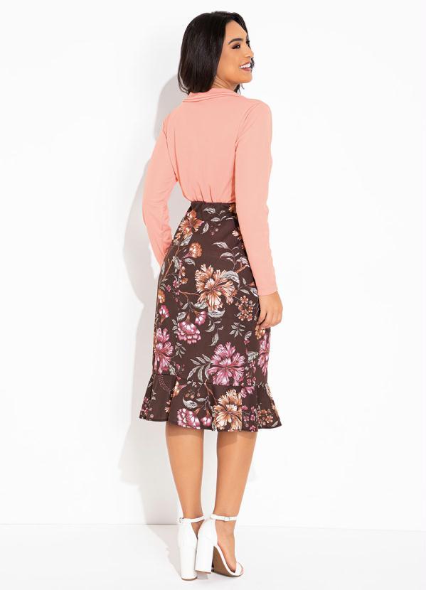 Rosalie - Blusa Salmão Estilo Camisa 4