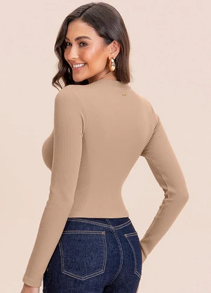 Angel - Blusa Seamless Bege - ANGEL