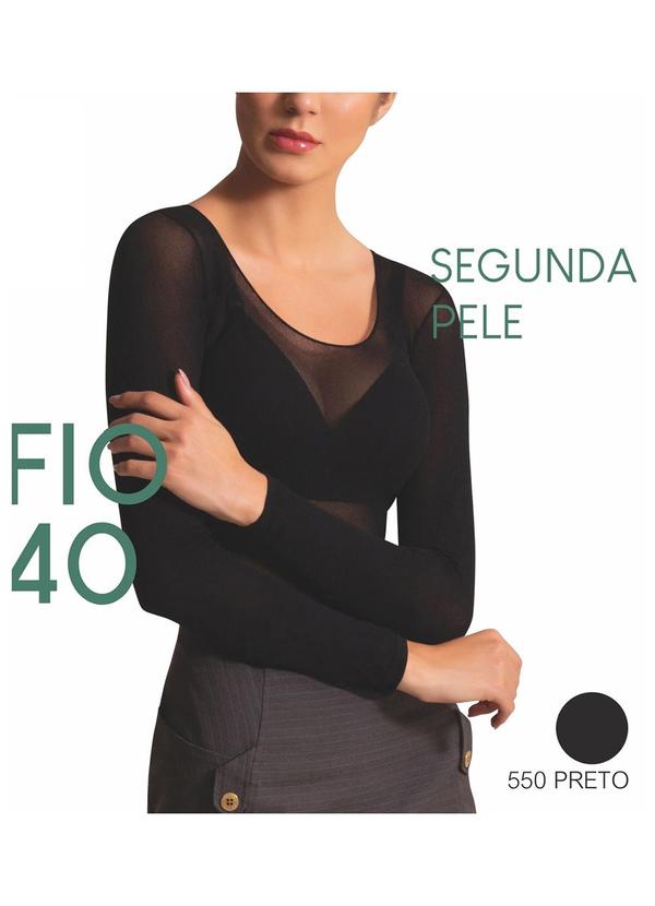 Rovitex - Blusa Segunda Pele Fio 40 Preto