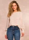 Doce Trama - Blusa Soft Garden em Geometric Flow Verde - variação: Branco