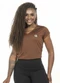 Cobertura - Blusa Sport Feminina Preto - variação: Marrom