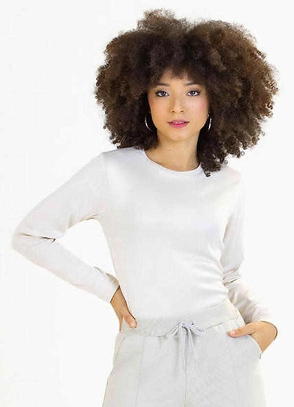 Soft Bonni - Blusa Teen em Malha Térmica Branco