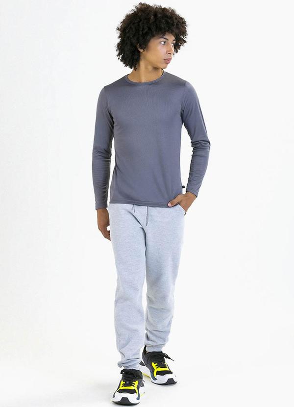 Soft Bonni - Blusa Teen em Malha Térmica Cinza 2