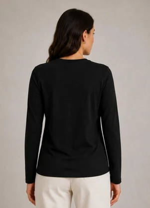 Select - Blusa Térmica Feminina Proteção Uv Preto - SELECT