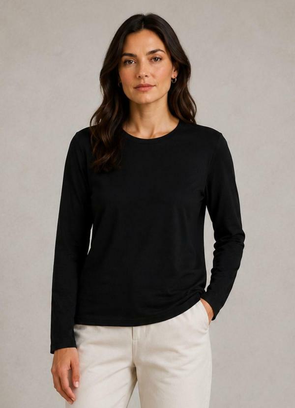 Select - Blusa Térmica Feminina Proteção Uv Preto
