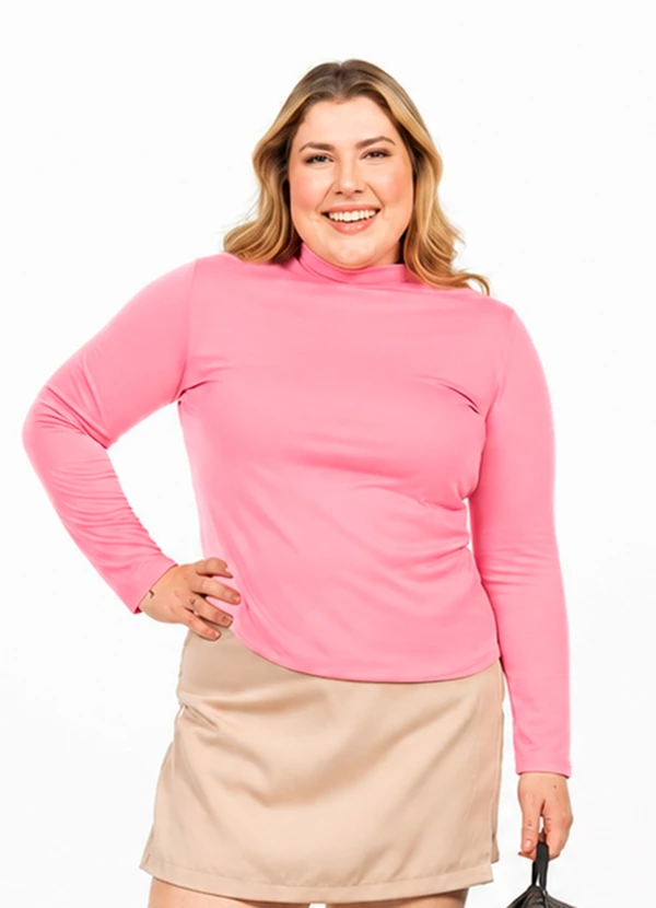 Cobertura - Blusa Térmica Plus Size Rosa