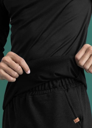 Soft Bonni - Blusa Térmica Teen Preto - SOFT BONNI