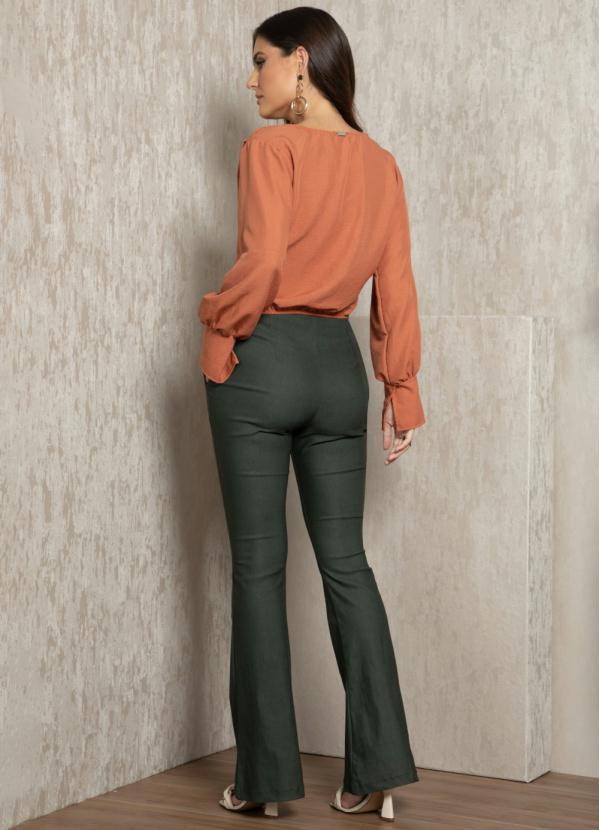 Quintess - Blusa Terracota com Mangas Longas 4