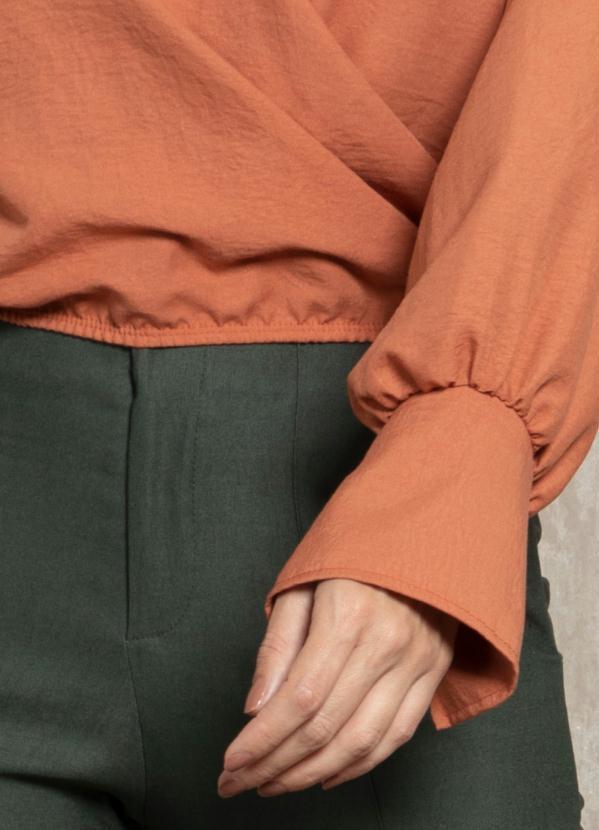 Quintess - Blusa Terracota com Mangas Longas 6