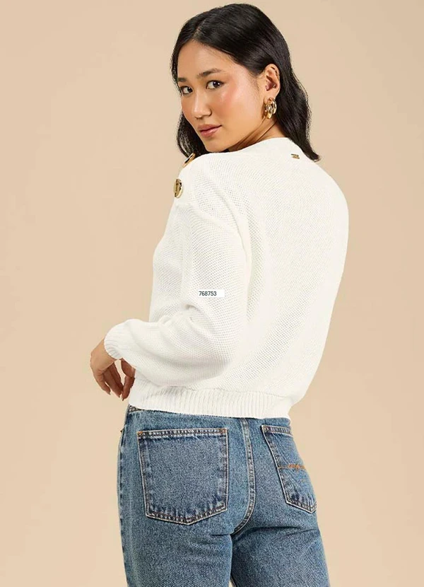 Angel - Blusa Tricot Branco 2