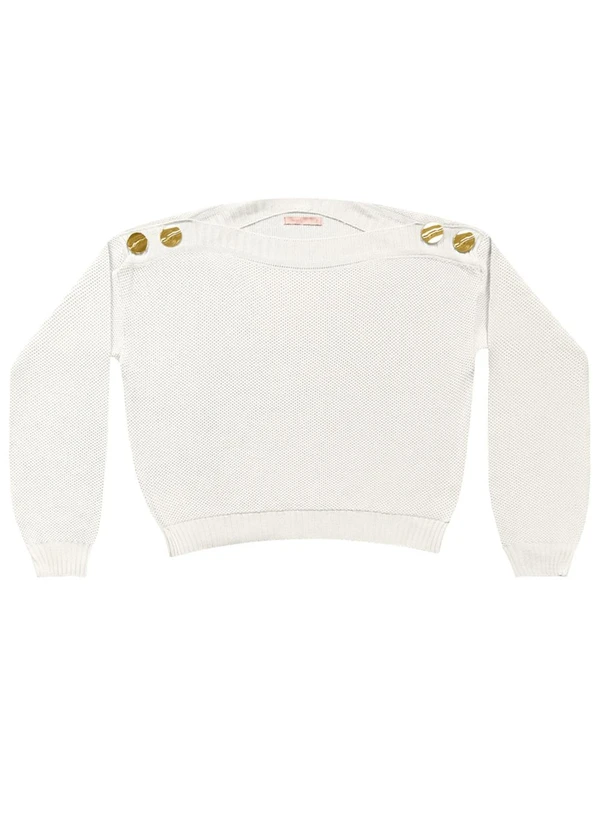 Angel - Blusa Tricot Branco 3