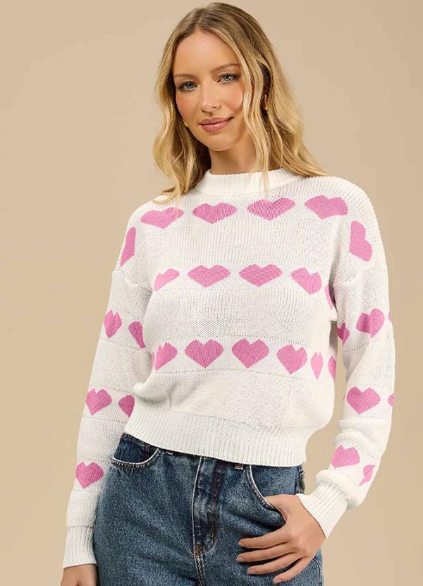 Angel - Blusa Tricot Branco