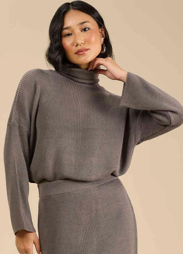 Angel - Blusa Tricot Cinza 3