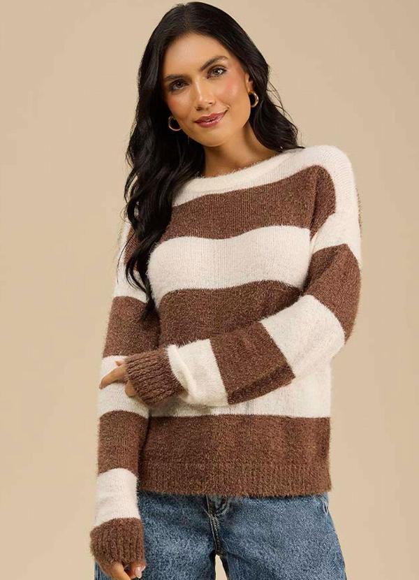 Angel - Blusa Tricot Marrom 1