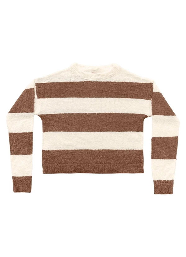 Angel - Blusa Tricot Marrom 3