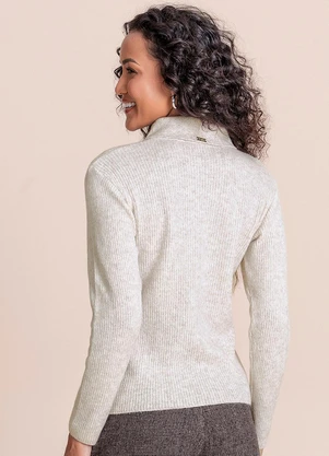 Angel - Blusa Tricot Branco - ANGEL