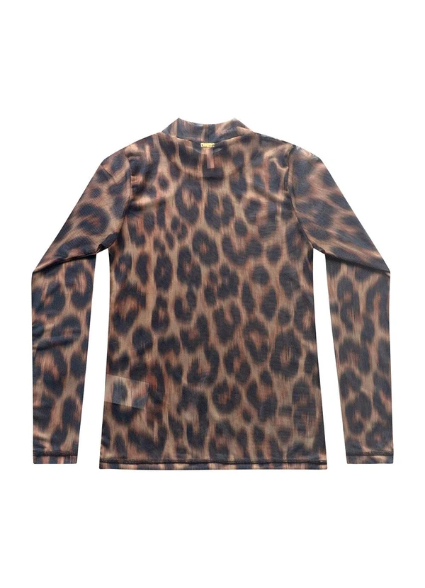 Angel - Blusa Tule Marrom 2