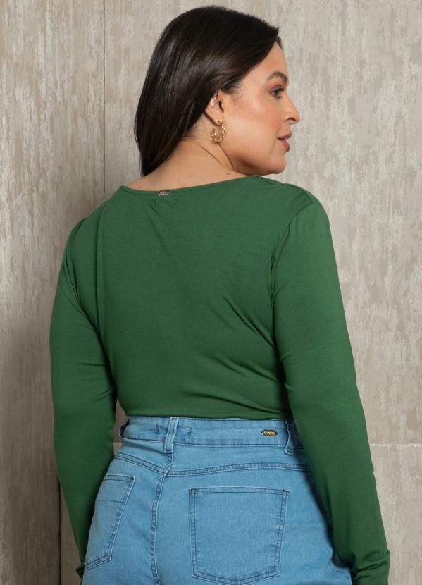 Quintess - Blusa Verde com Torção no Decote 8