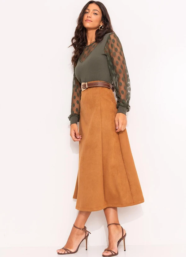 Quintess - Blusa Verde em Malha de Viscose 4