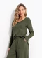 Quintess - Blusa Bordô em Malha de Viscose - variação: Verde
