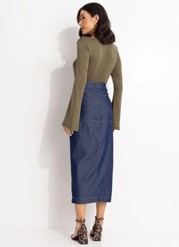 Quintess - Blusa Verde em Malha Tricot 4