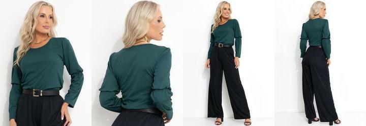 Blusa Verde Escuro em Malha