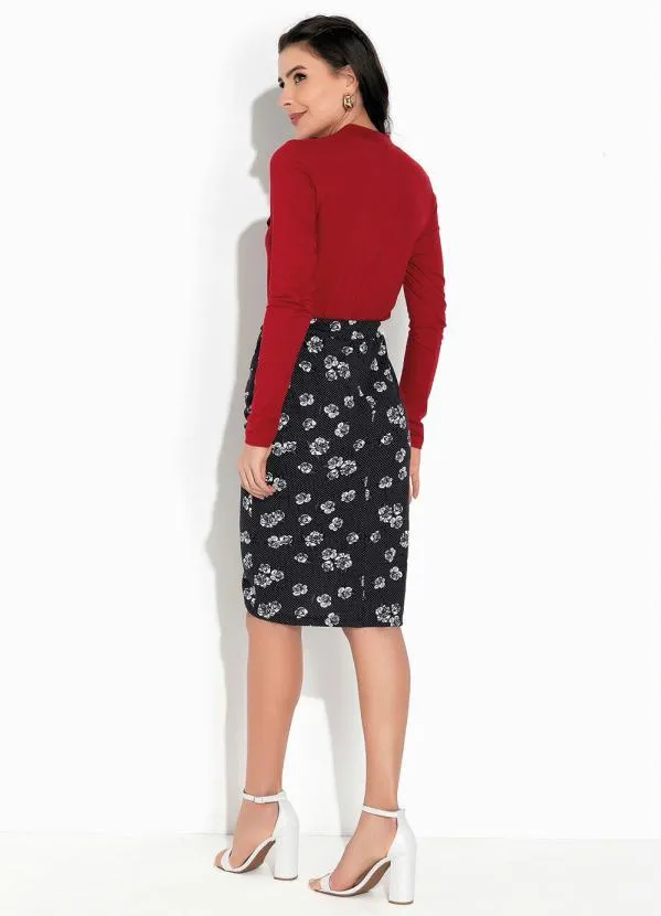 Rosalie - Blusa Vermelha com Gola Alta 5