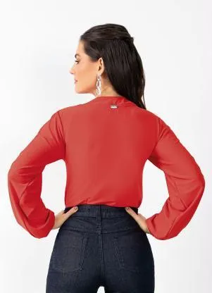 Quintess - Blusa Vermelha com Gota - QUINTESS