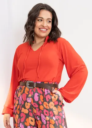 Quintess - Blusa Vermelha com Gota - QUINTESS