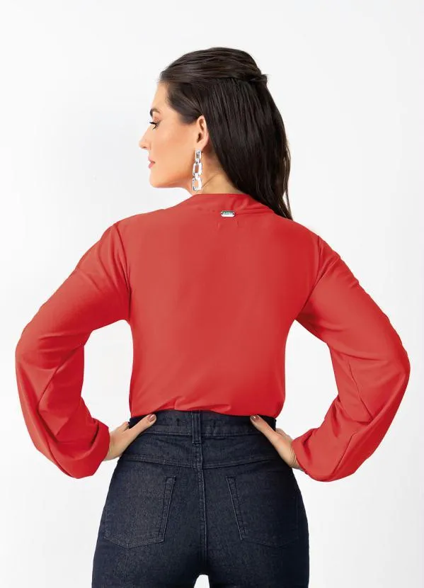 Quintess - Blusa Vermelha com Gota 8