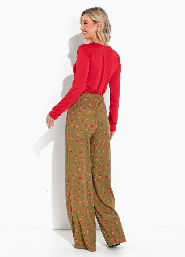 Moda Pop - Blusa Vermelho com Recortes Vazados 5